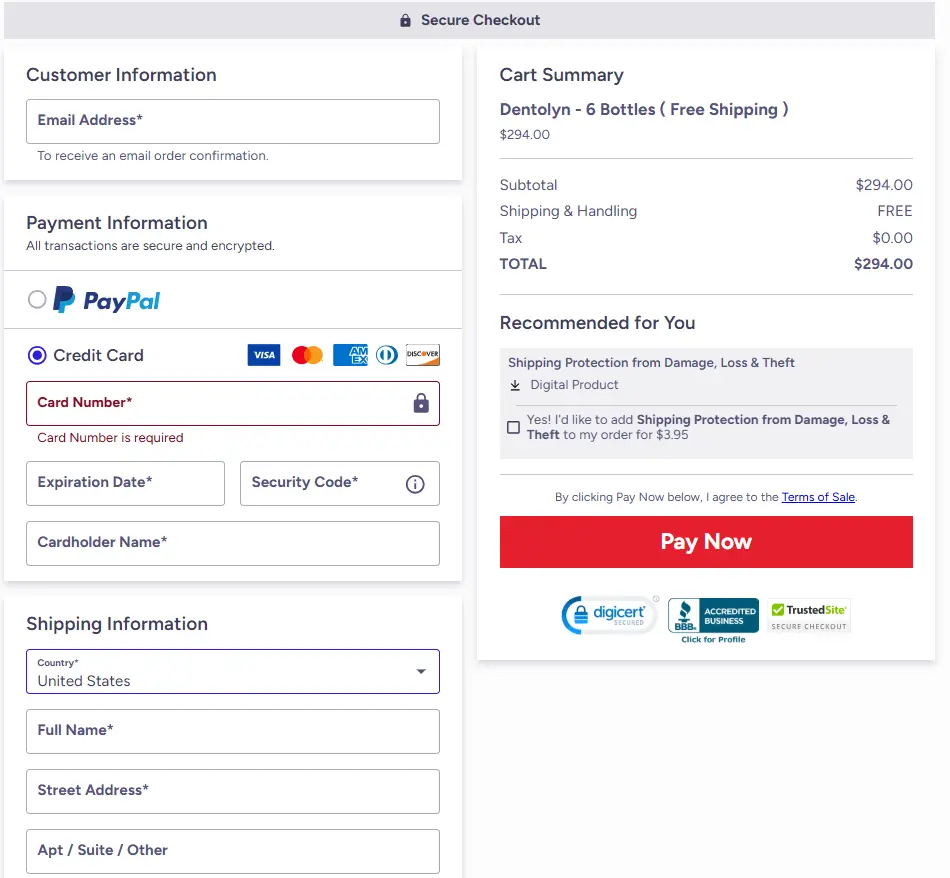dentolyn-Secure-Checkout